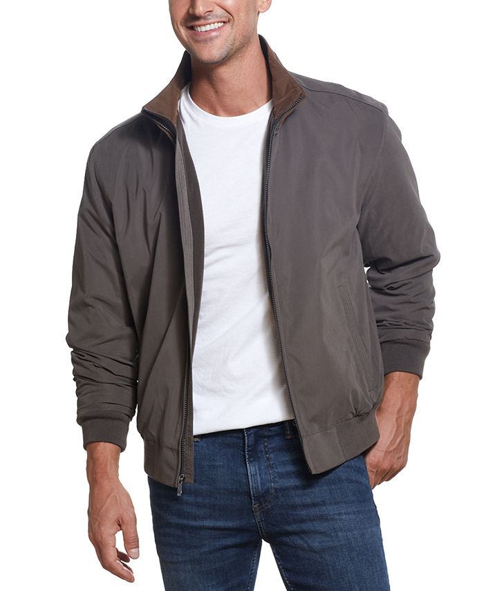 Weatherproof Men's Microfiber Bomber Jacket & Reviews - Coats & Jackets ...