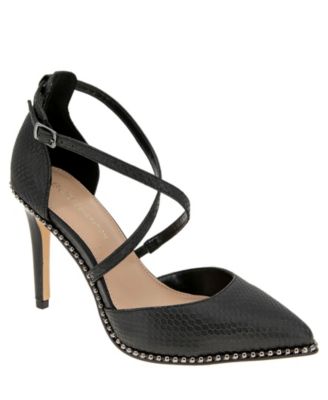 bcbg black suede heels