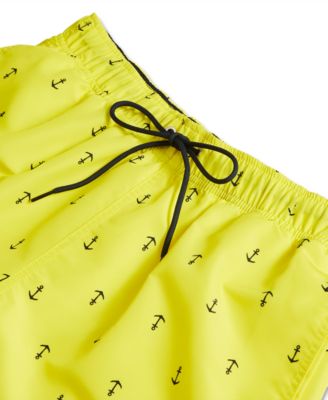Men's Quick-Dry Anchor-Print 8" Swim Trunks