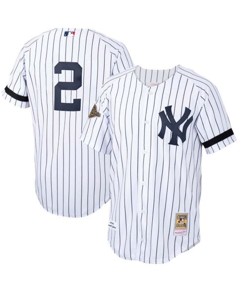 Мужской топ Mitchell & Ness White New York Yankees Cooperstown Collection 1996 Authentic Home Jersey