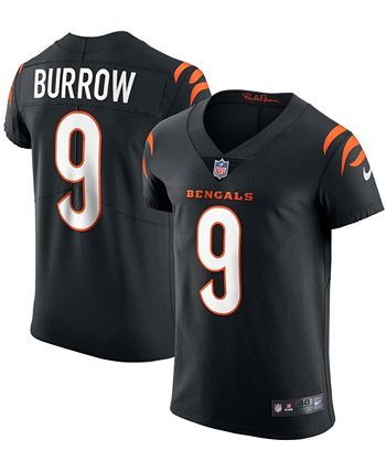 Men's Nike Joe Burrow Black Cincinnati Bengals Game Jersey Size: Large