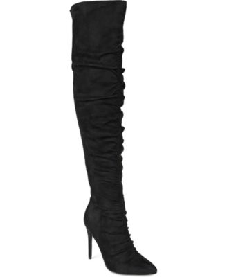 black over the knee boots macys