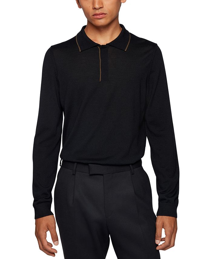 Hugo boss sales tipped polo