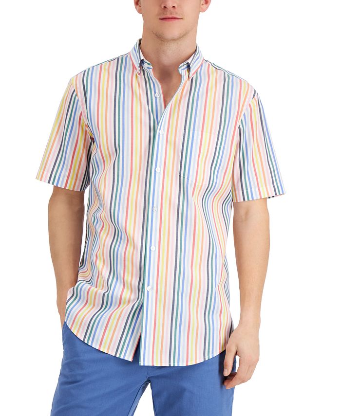 Club Room Men's Poplin Shirt, Created for Macy's - Macy's