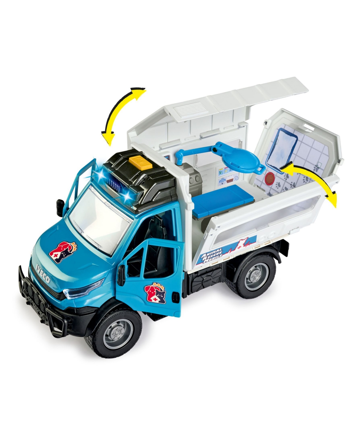 Shop Dickie Toys Hk Ltd - Light Sound Iveco Animal Rescue Playset In Multi
