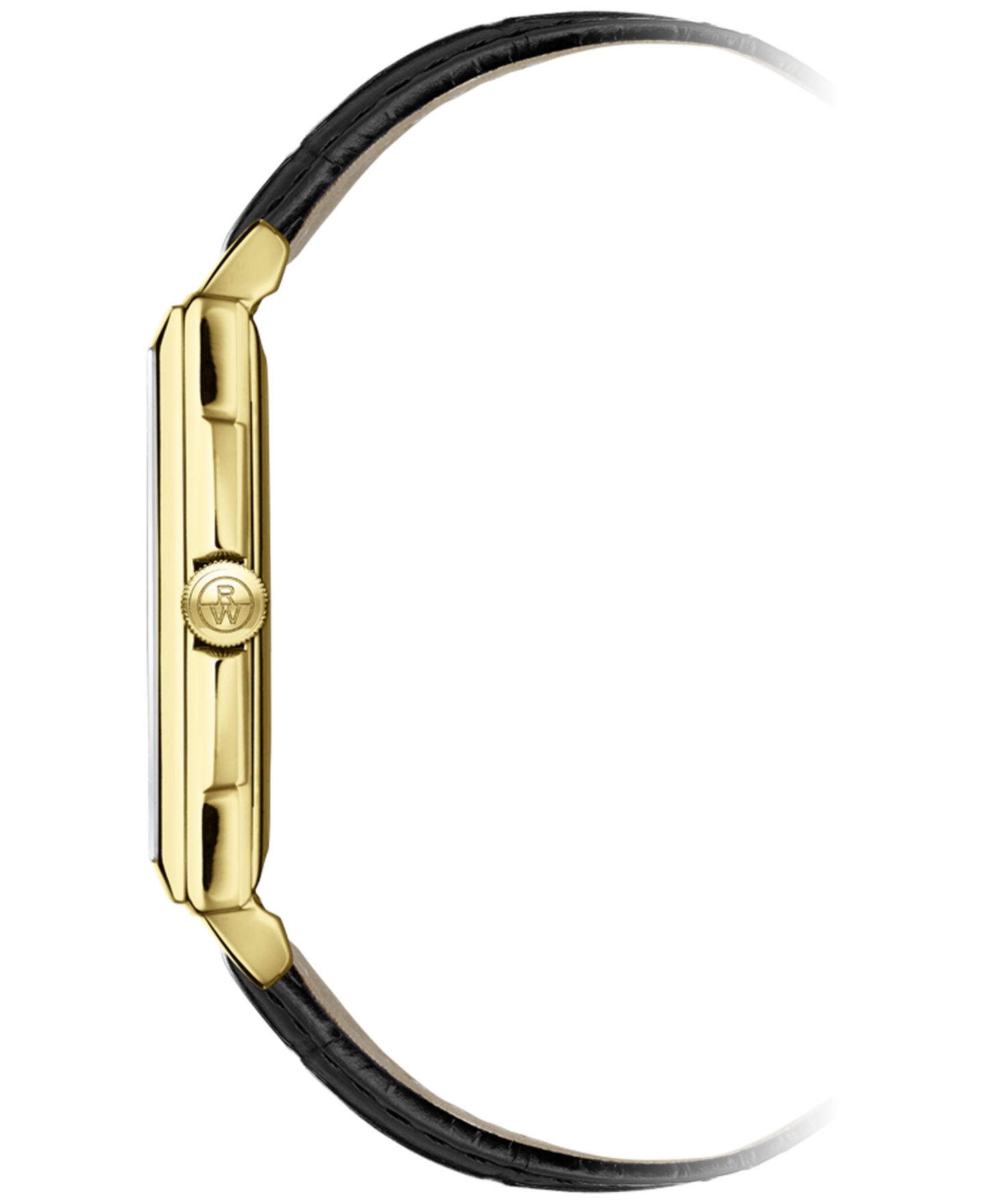 Мужские часы Raymond Weil Swiss Toccata Black Leather Strap Watch 29x37mm — фото 2