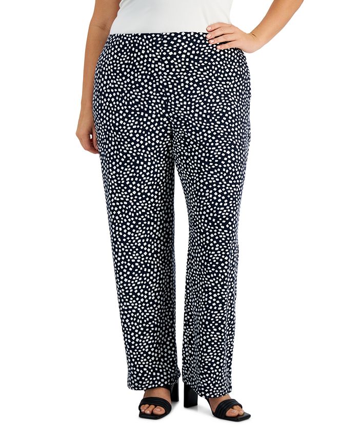 Alfani Plus Size Printed Pants, Created for Macy's - Macy's