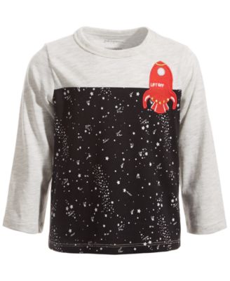 First Impressions - Baby Boys Lift Off Rocket Long-Sleeve T-Shirt