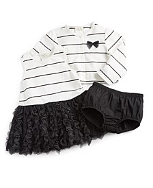 Baby Girls Tulle Ruffle Dress & Cardigan Set, Created for Macy's 