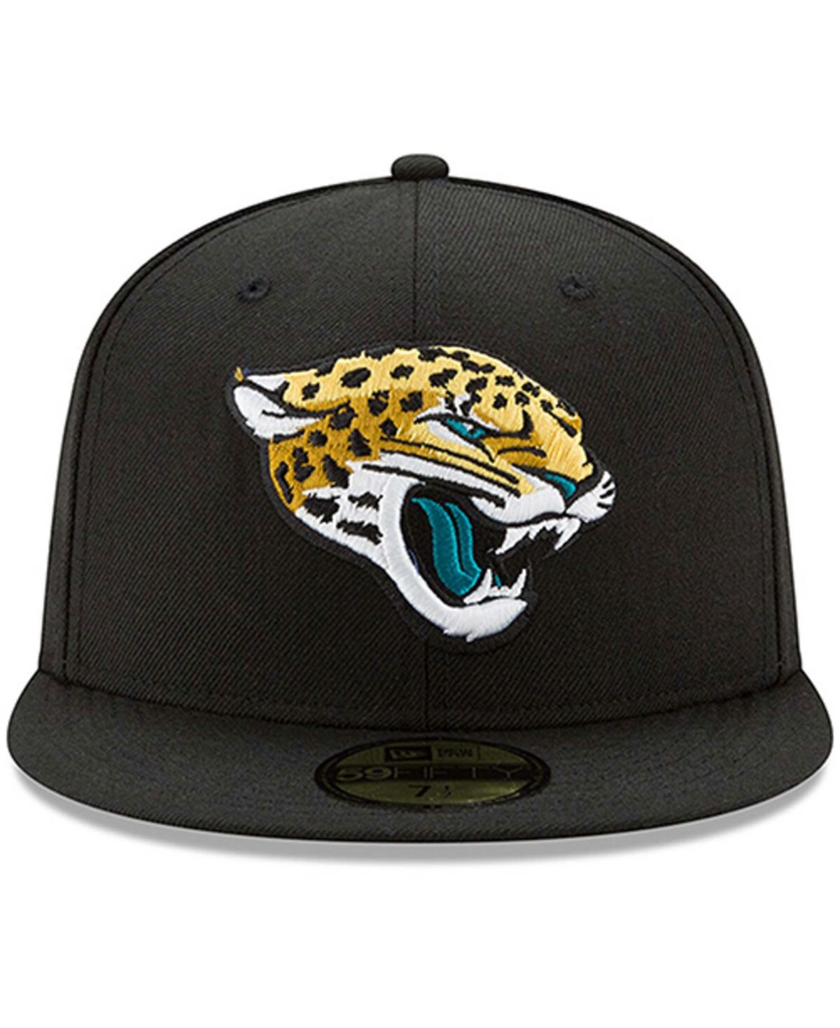 Men'sJacksonville Jaguars Head Logo Omaha 59FIFTY Fitted Hat - Black