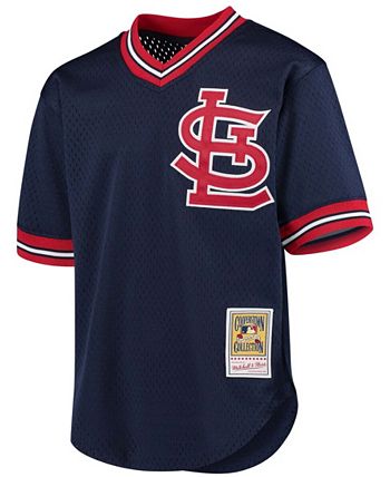 Mitchell & Ness Youth Ozzie Smith Navy St. Louis Cardinals Cooperstown  Collection Mesh Batting Practice Jersey