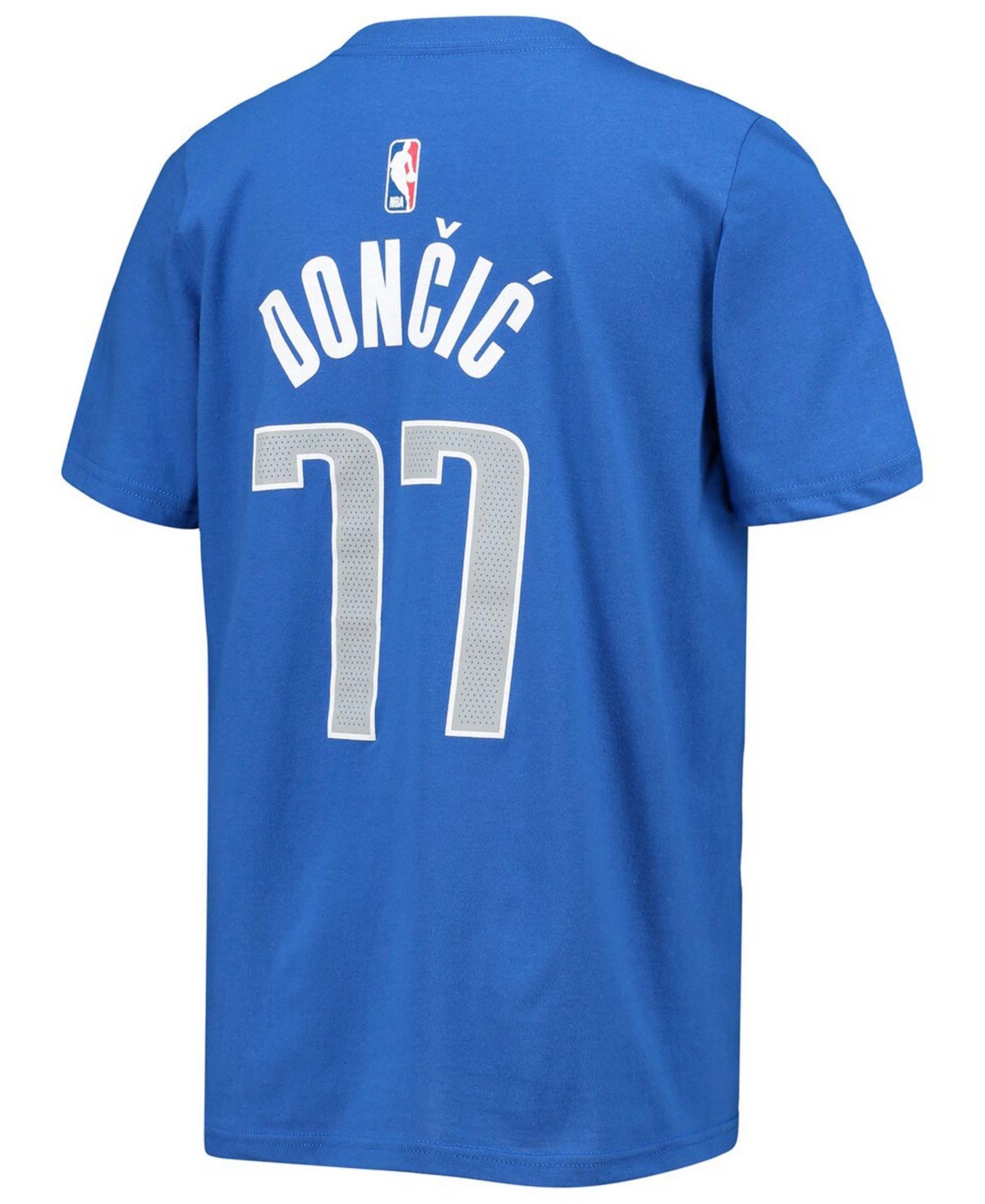 Big Boys and Girls Luka DoncicDallas Mavericks Logo Name and Number T-shirt - Royal