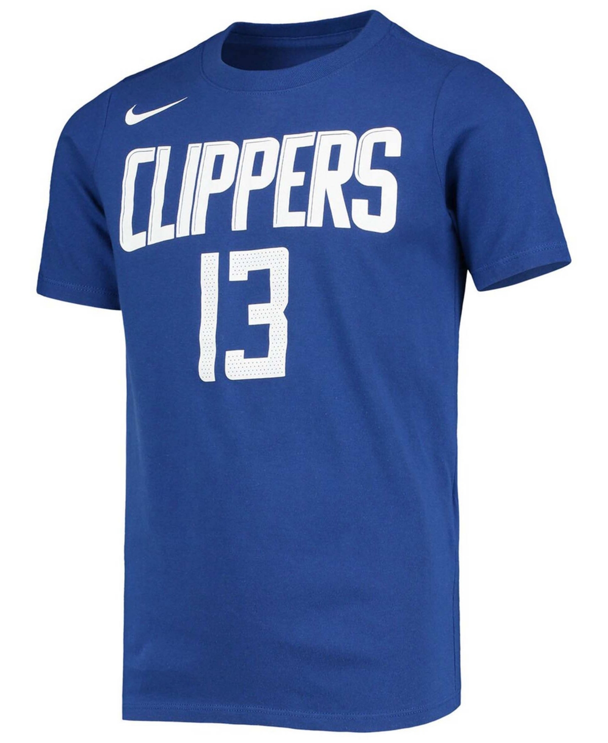Big Boys and Girls Paul GeorgeLa Clippers Logo Name and Number Performance T-shirt - Royal