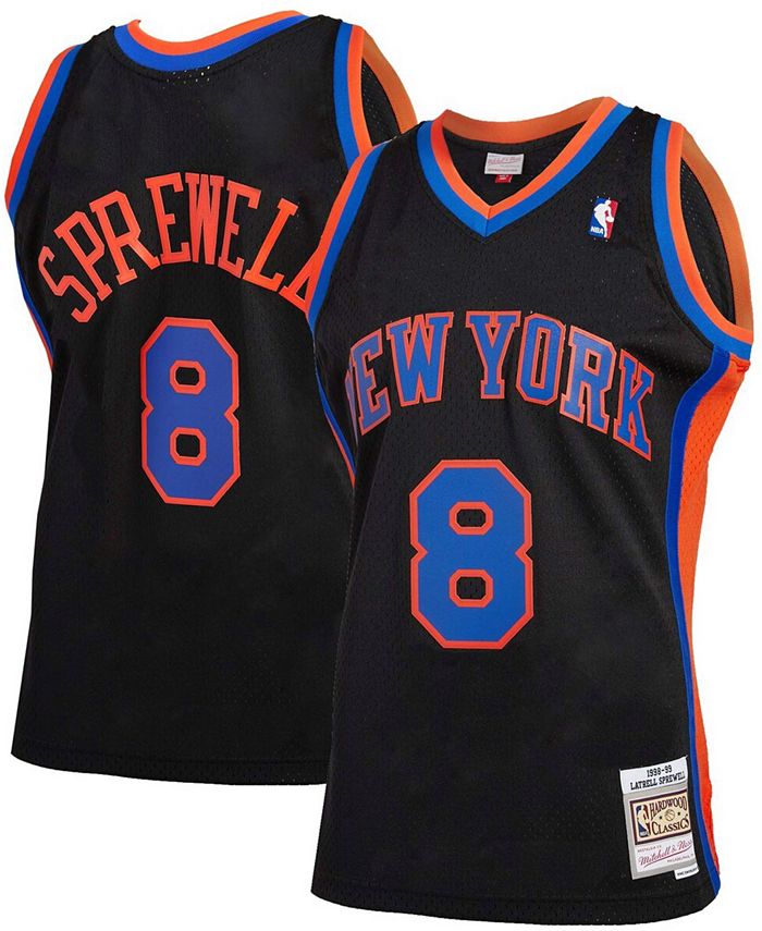 Men's Mitchell & Ness Latrell Sprewell Blue New York Knicks Big & Tall Hardwood Classics Jersey