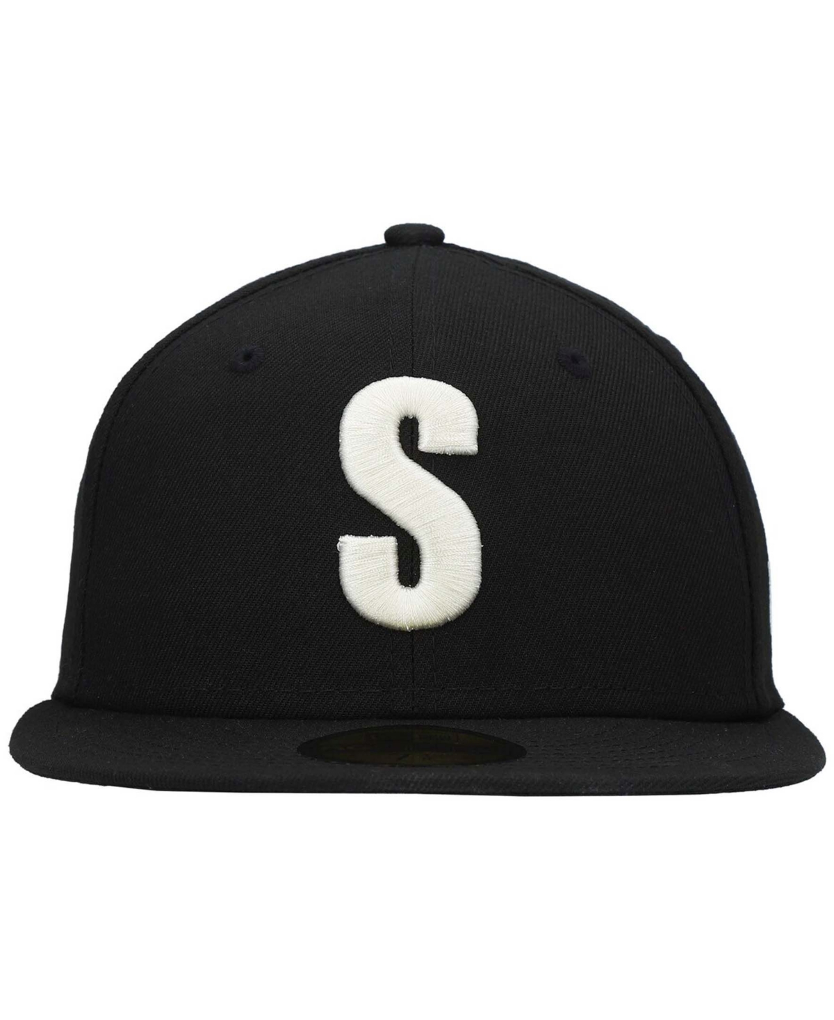 Men's New EraSeattle Mariners Cooperstown Collection Turn Back The Clock Steelheads 59FIFTY Fitted Hat - Black