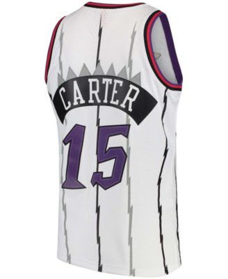 Men's Vince Carter White Toronto Raptors 1997-98 Hardwood Classics Swingman Jersey