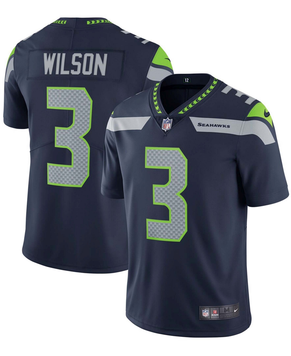 Men's Russell Wilson College Navy Seattle Seahawks Vapor Untouchable Limited Player Jersey