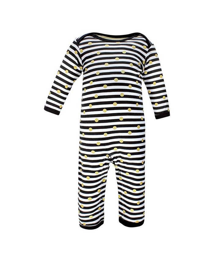 Hudson Baby Baby Girls Cotton Coveralls, Pack of 3 Macy's