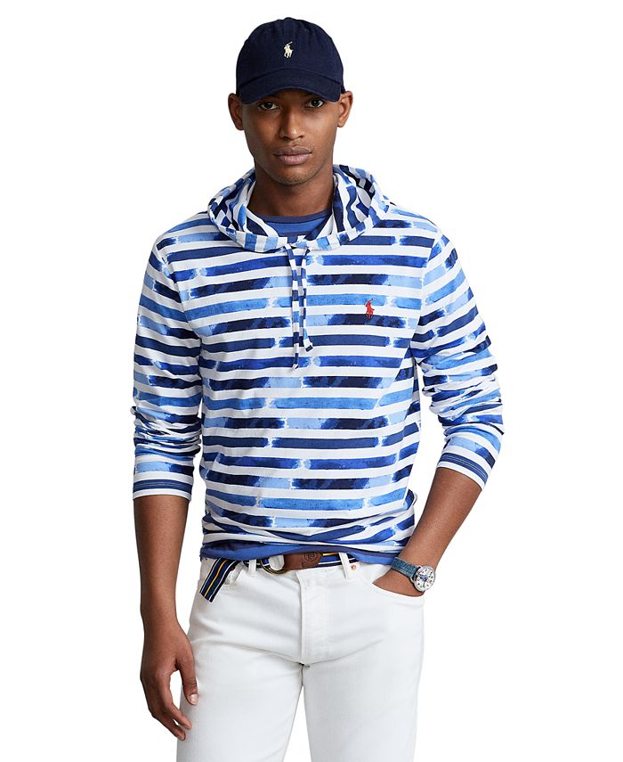 Polo Ralph Lauren Men's Striped Jersey Hooded T-Shirt & Reviews - T-Shirts  - Men - Macy's