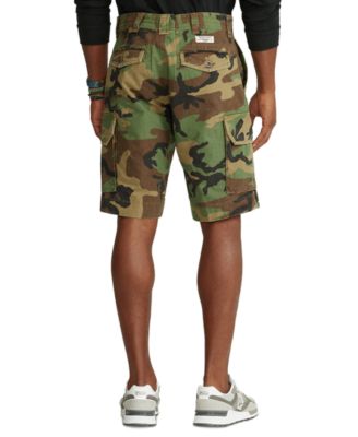 Men's Big & Tall Relaxed Fit 10" Camouflage Cotton Cargo Shorts