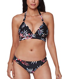 Tropical Escape Printed Halter Bikini Top & Bottoms, Created for Macy's