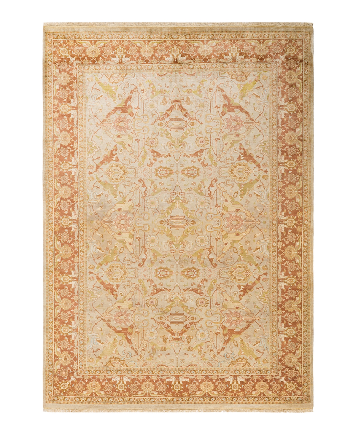 Closeout! Adorn Hand Woven Rugs Mogul M1261 6'2in x 8'10in Area Rug - Ivory