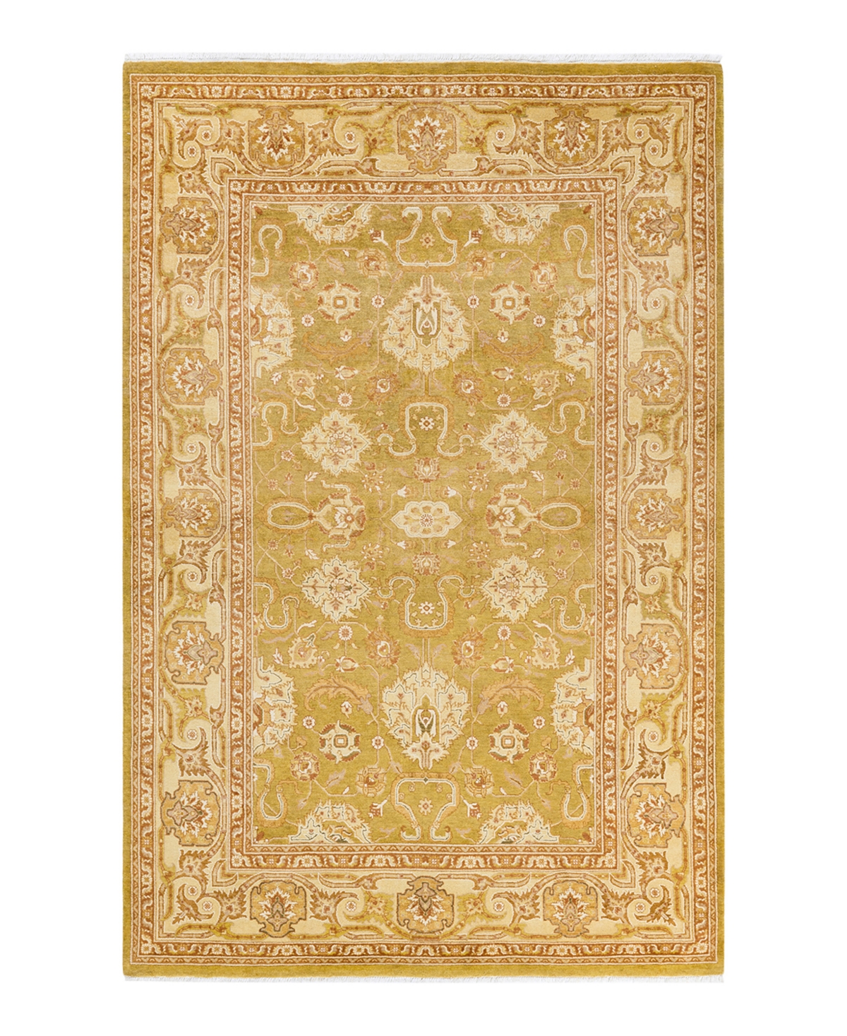 Closeout! Adorn Hand Woven Rugs Eclectic M1385 5'10in x 9'2in Area Rug - Green