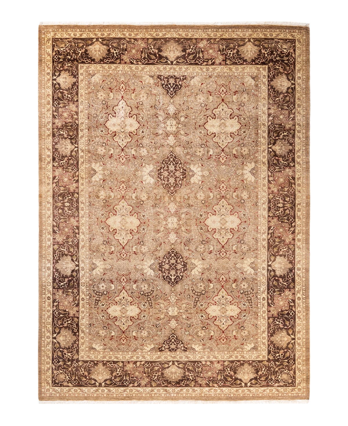 Closeout! Adorn Hand Woven Rugs Mogul M1450 6' x 8'7in Area Rug - Brown