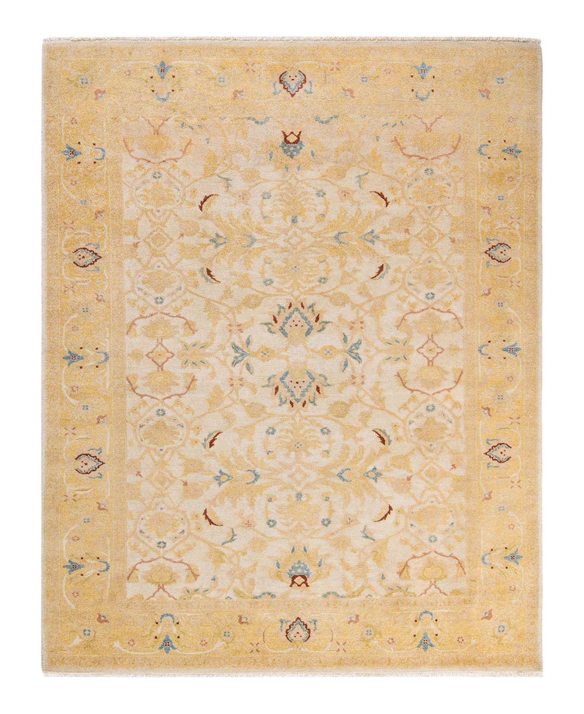 Closeout! Adorn Hand Woven Rugs Eclectic M1466 6'4in x 8'2in Area Rug - Ivory