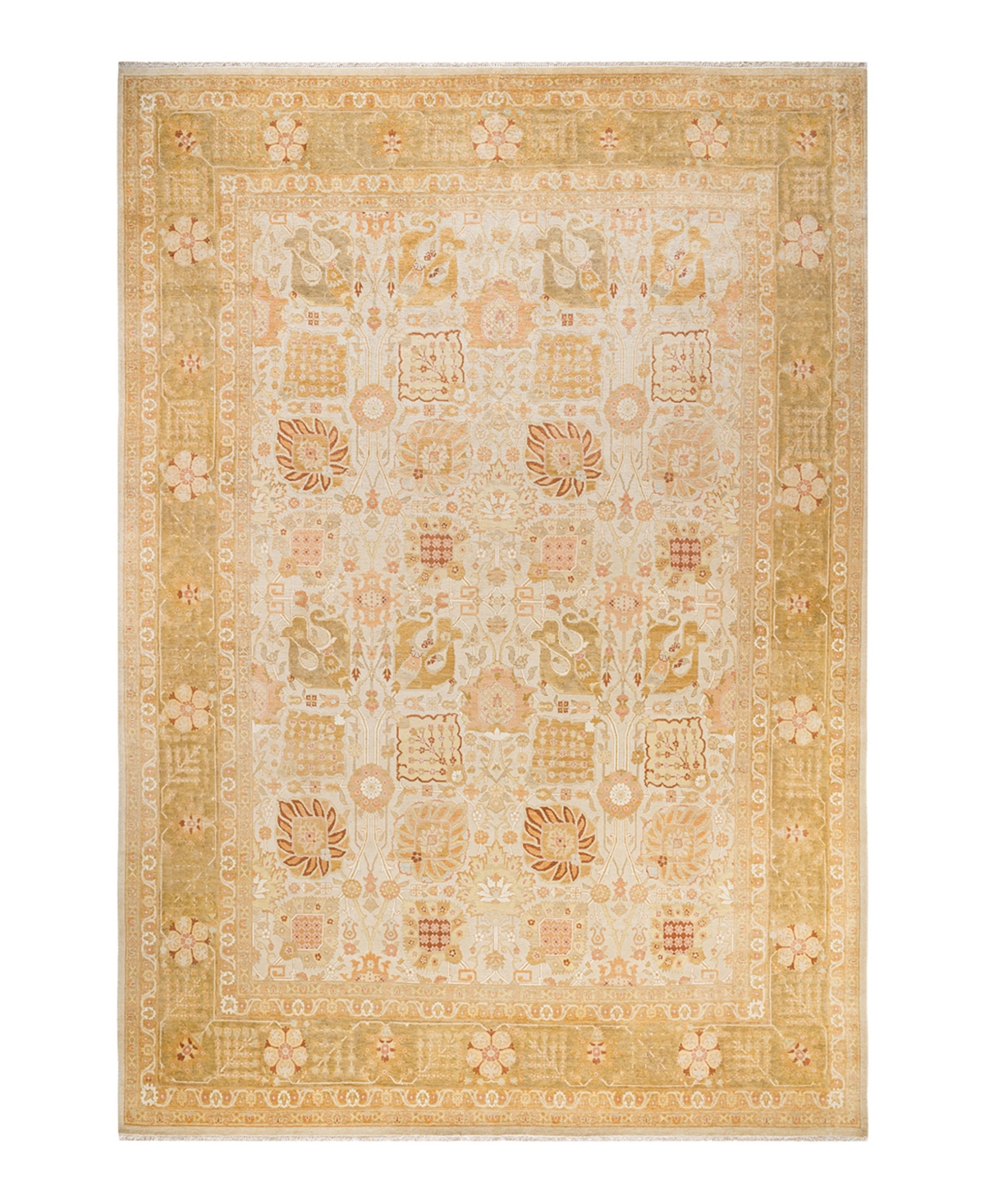 Closeout! Adorn Hand Woven Rugs Eclectic M1478 9' x 13'1in Area Rug - Ivory