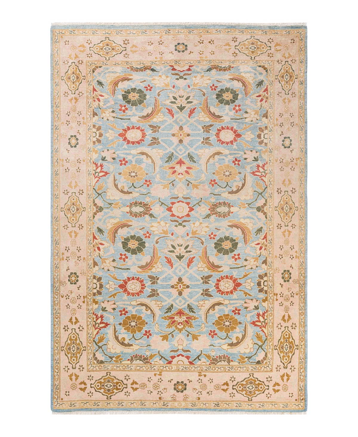 Closeout! Adorn Hand Woven Rugs Eclectic M1480 6'3in x 9'4in Area Rug - Mist