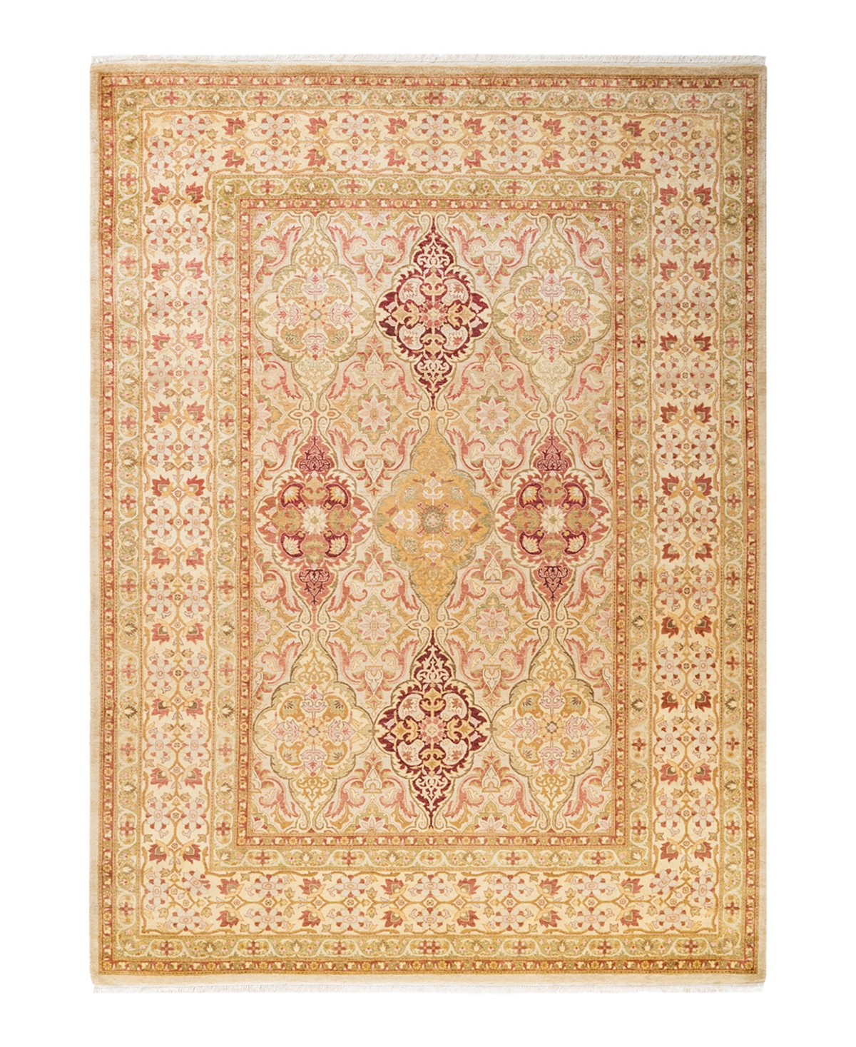Closeout! Adorn Hand Woven Rugs Mogul M1543 6'4in x 8'7in Area Rug - Ivory