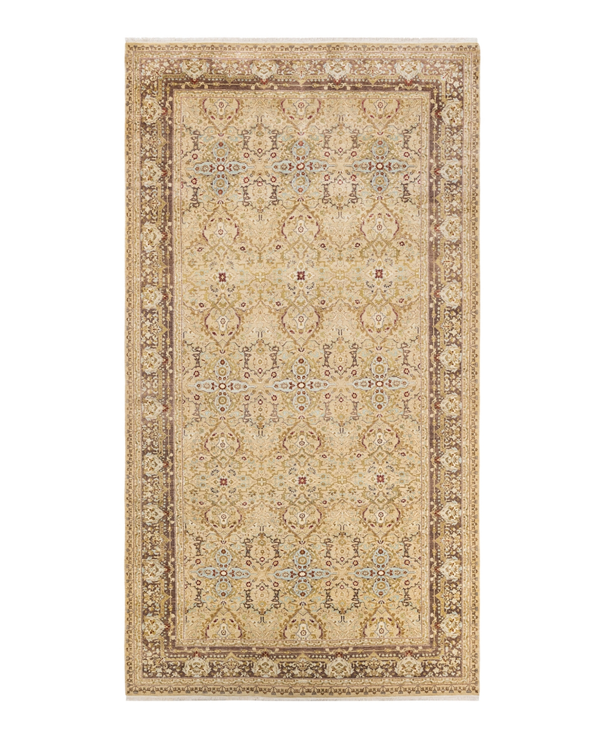 Closeout! Adorn Hand Woven Rugs Mogul M1550 6'5in x 12'5in Area Rug - Yellow
