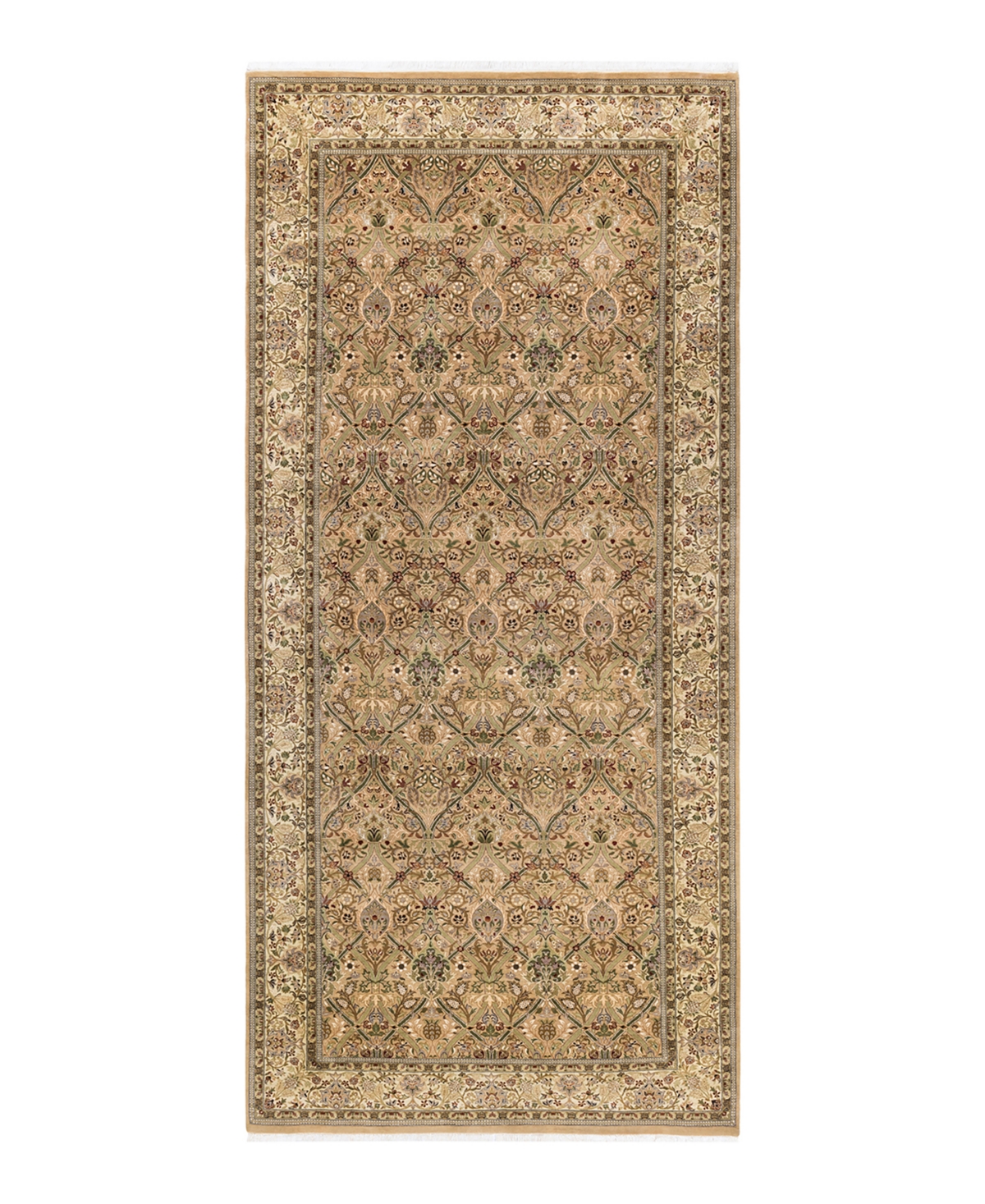 Closeout! Adorn Hand Woven Rugs Mogul M1552 6'1in x 13'7in Runner Area Rug - Yellow
