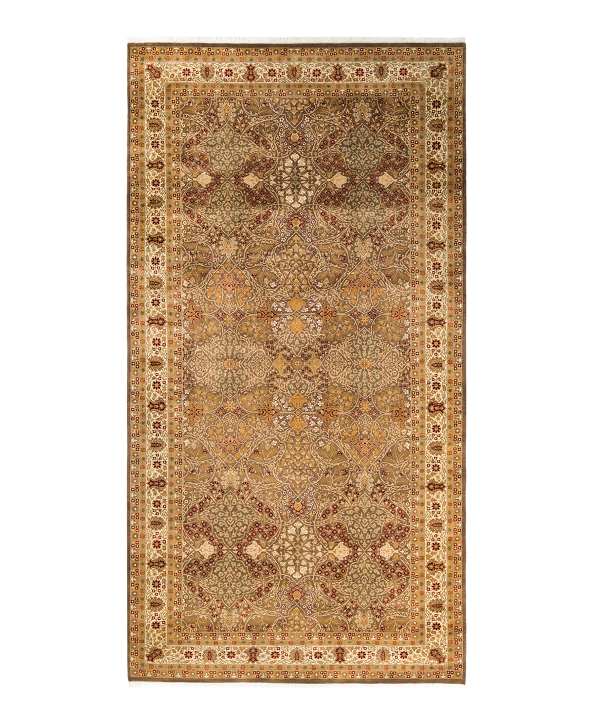 Closeout! Adorn Hand Woven Rugs Mogul M1552 6'3in x 12'2in Area Rug - Brown