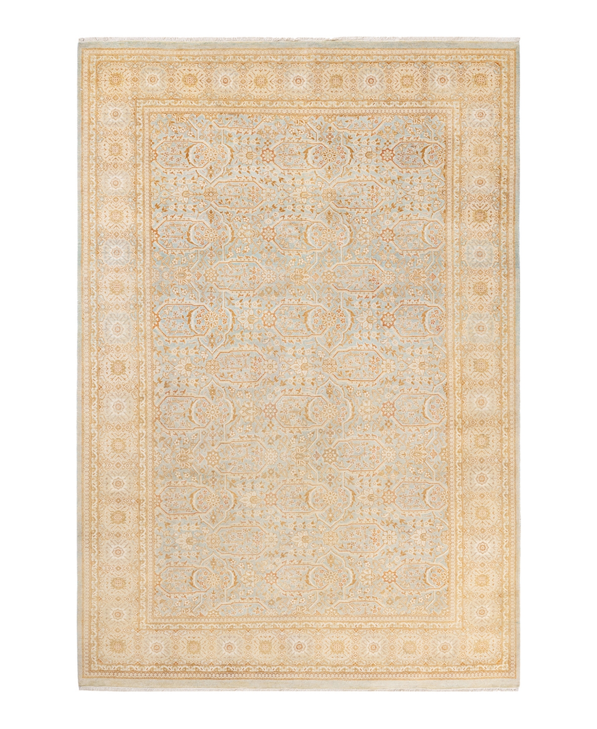 Closeout! Adorn Hand Woven Rugs Mogul M1605 6'1in x 9'2in Area Rug - Mist
