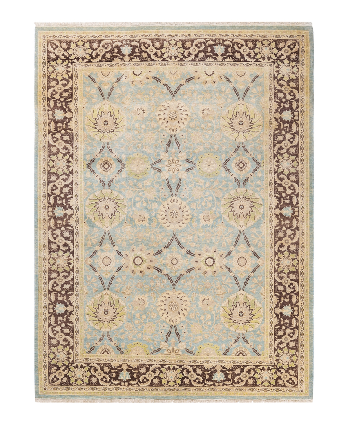 Closeout! Adorn Hand Woven Rugs Eclectic M1612 6'3in x 8'5in Area Rug - Mist