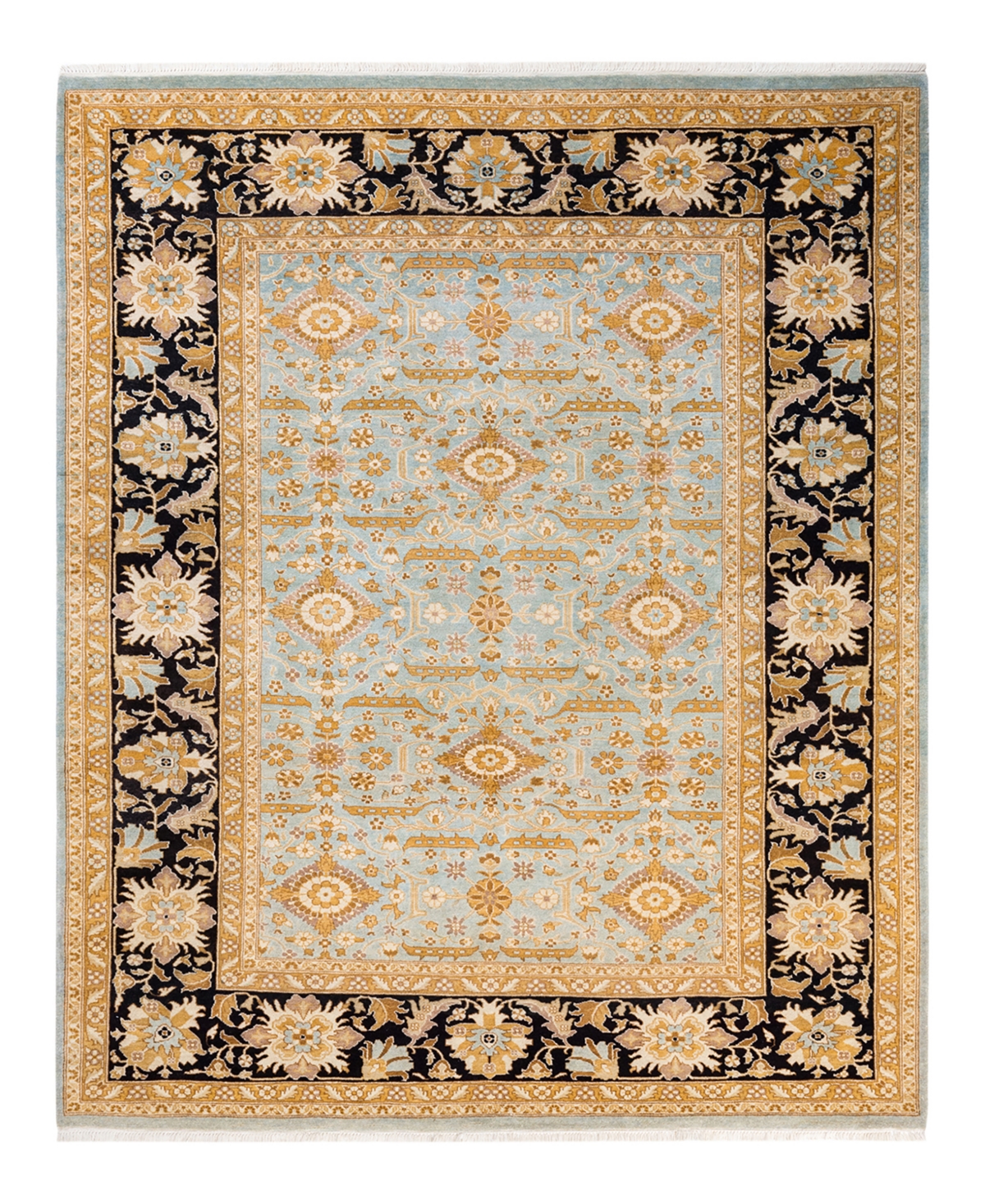 Closeout! Adorn Hand Woven Rugs Eclectic M1612 6'3in x 7'9in Area Rug - Mist