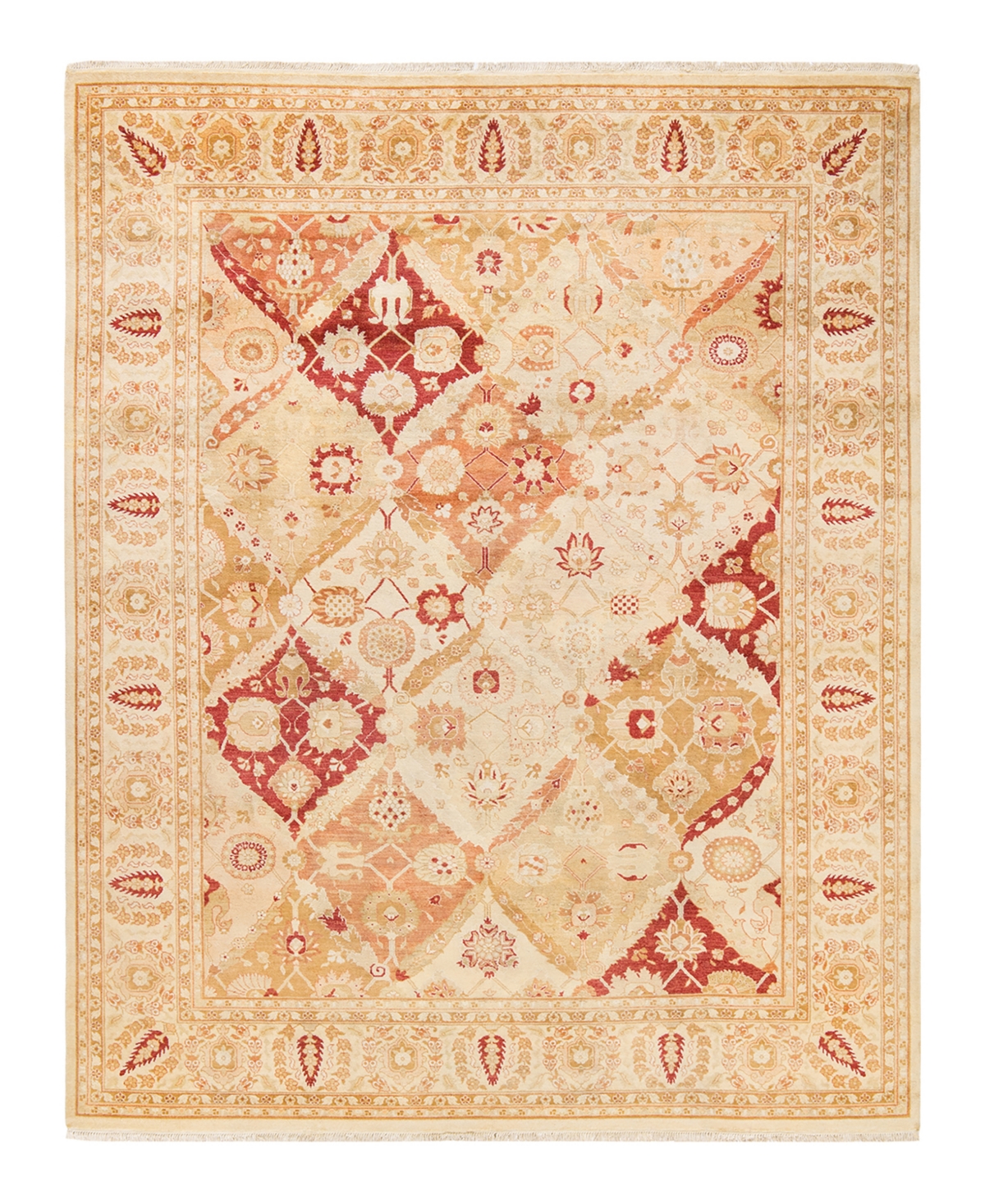 Closeout! Adorn Hand Woven Rugs Eclectic M1457 8'1in x 10'1in Area Rug - Ivory