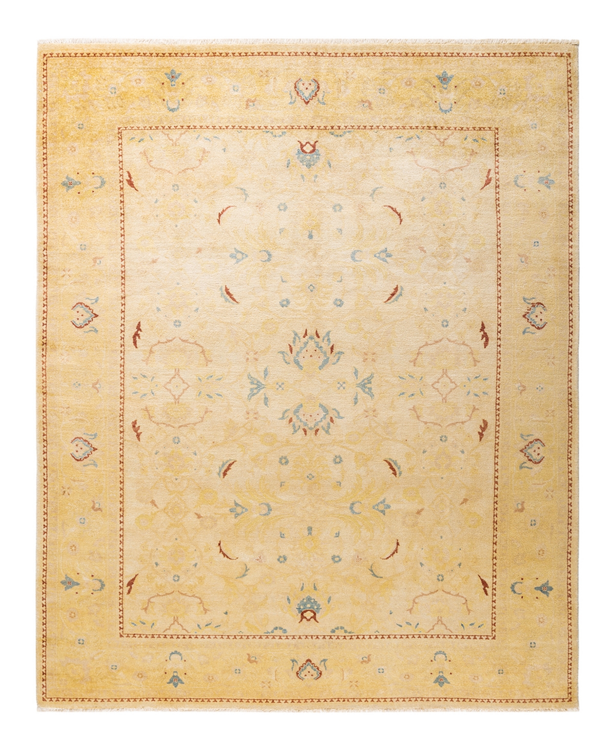 Closeout! Adorn Hand Woven Rugs Eclectic M1419 7'10in x 10' Area Rug - Ivory