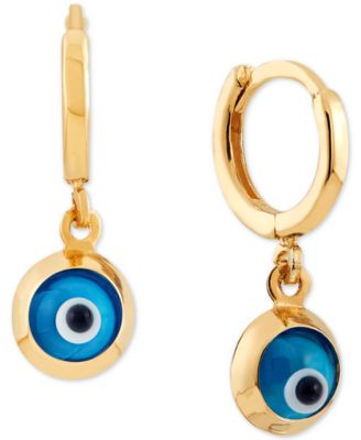 evil eye dangle earrings