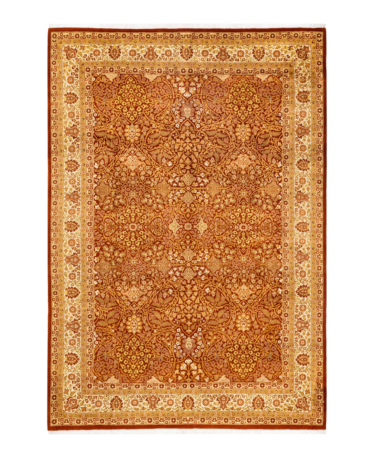 Closeout! Adorn Hand Woven Rugs Mogul M1516 6'3in x 9'4in Area Rug - Rust