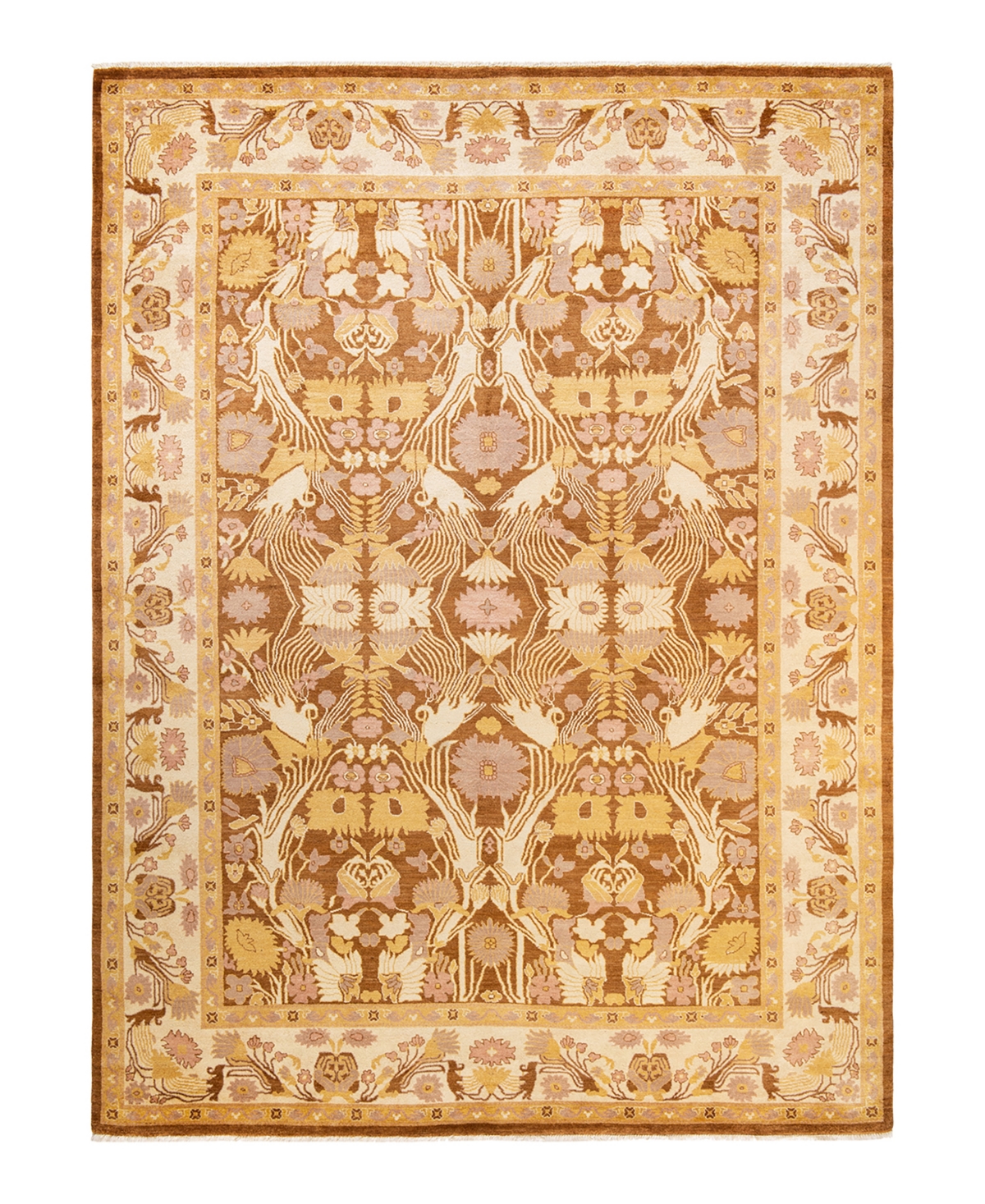 Closeout! Adorn Hand Woven Rugs Eclectic M1419 9'1in x 12'5in Area Rug - Yellow