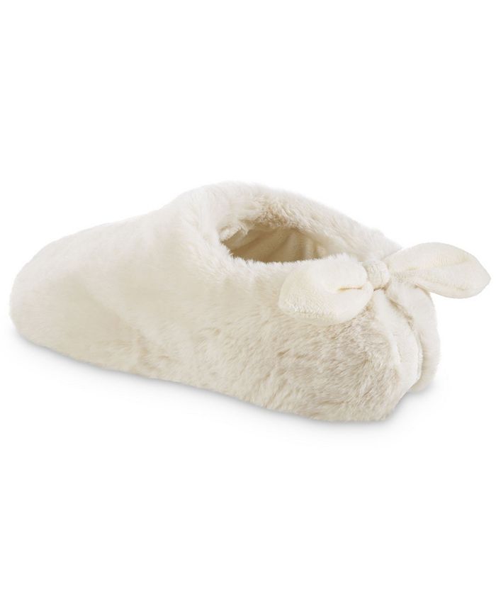 Isotoner Signature Women's Memory Foam Faux Fur Shay Slippers Macy's