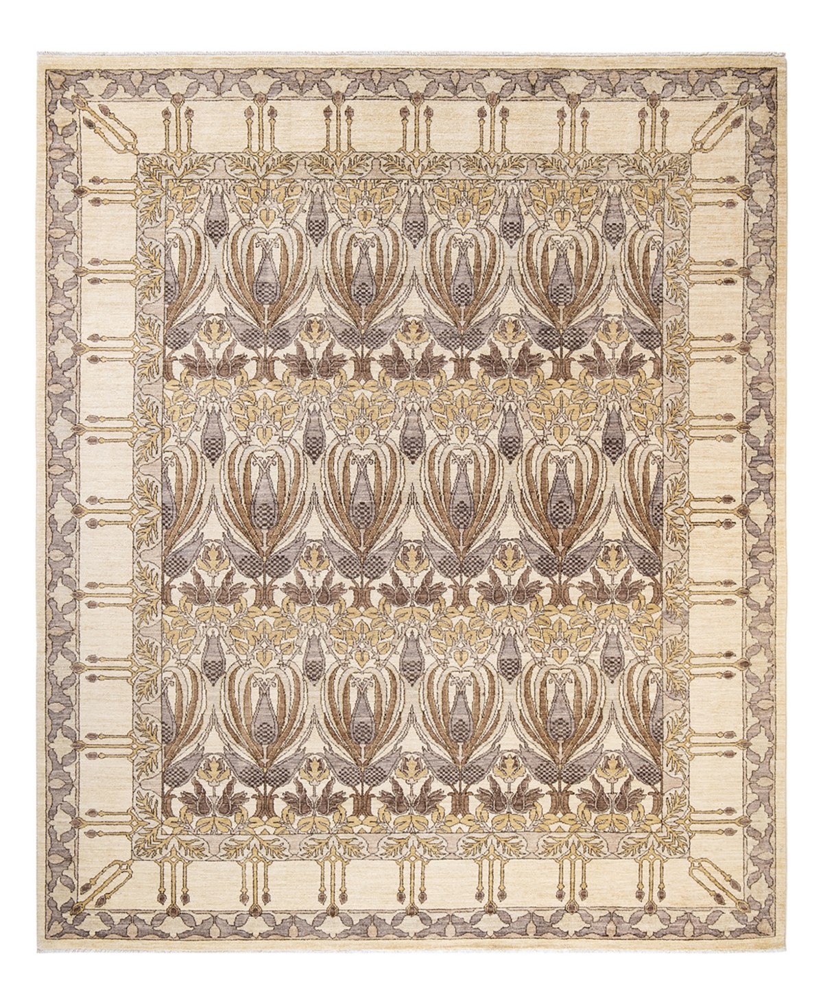 Adorn Hand Woven Rugs Arts Crafts M1745 8'1in x 9'7in Area Rug - Ivory