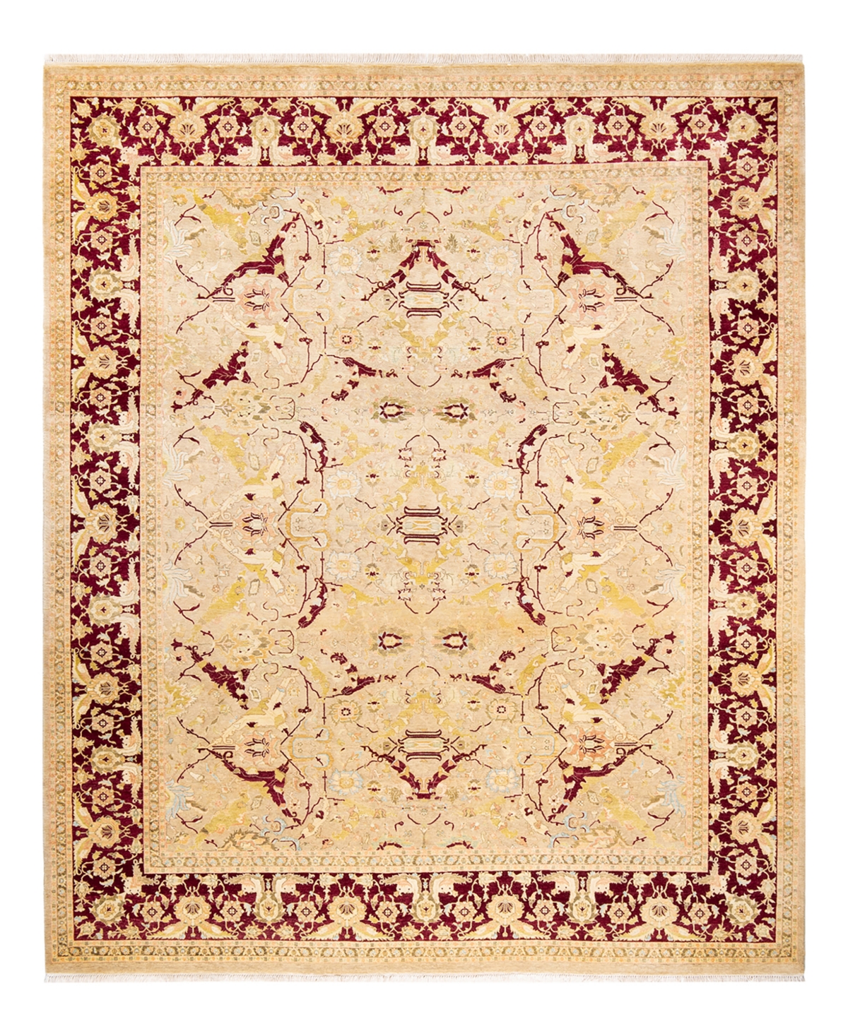 Closeout! Adorn Hand Woven Rugs Mogul M1261 8'3in x 10'1in Area Rug - Yellow