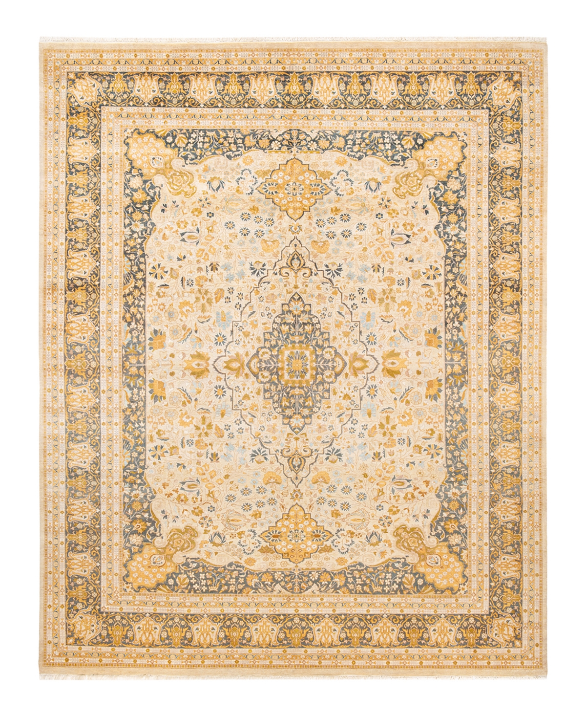Closeout! Adorn Hand Woven Rugs Mogul M1346 9'3in x 11'10in Area Rug - Ivory