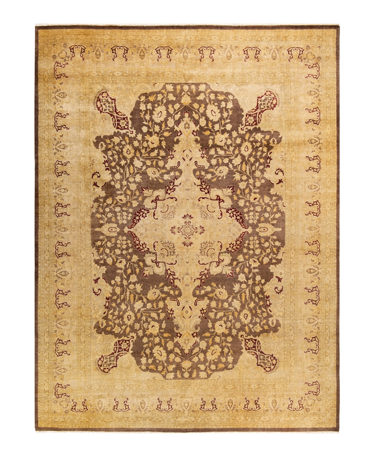 Closeout! Adorn Hand Woven Rugs Mogul M1399 9'1in x 12'4in Area Rug - Brown