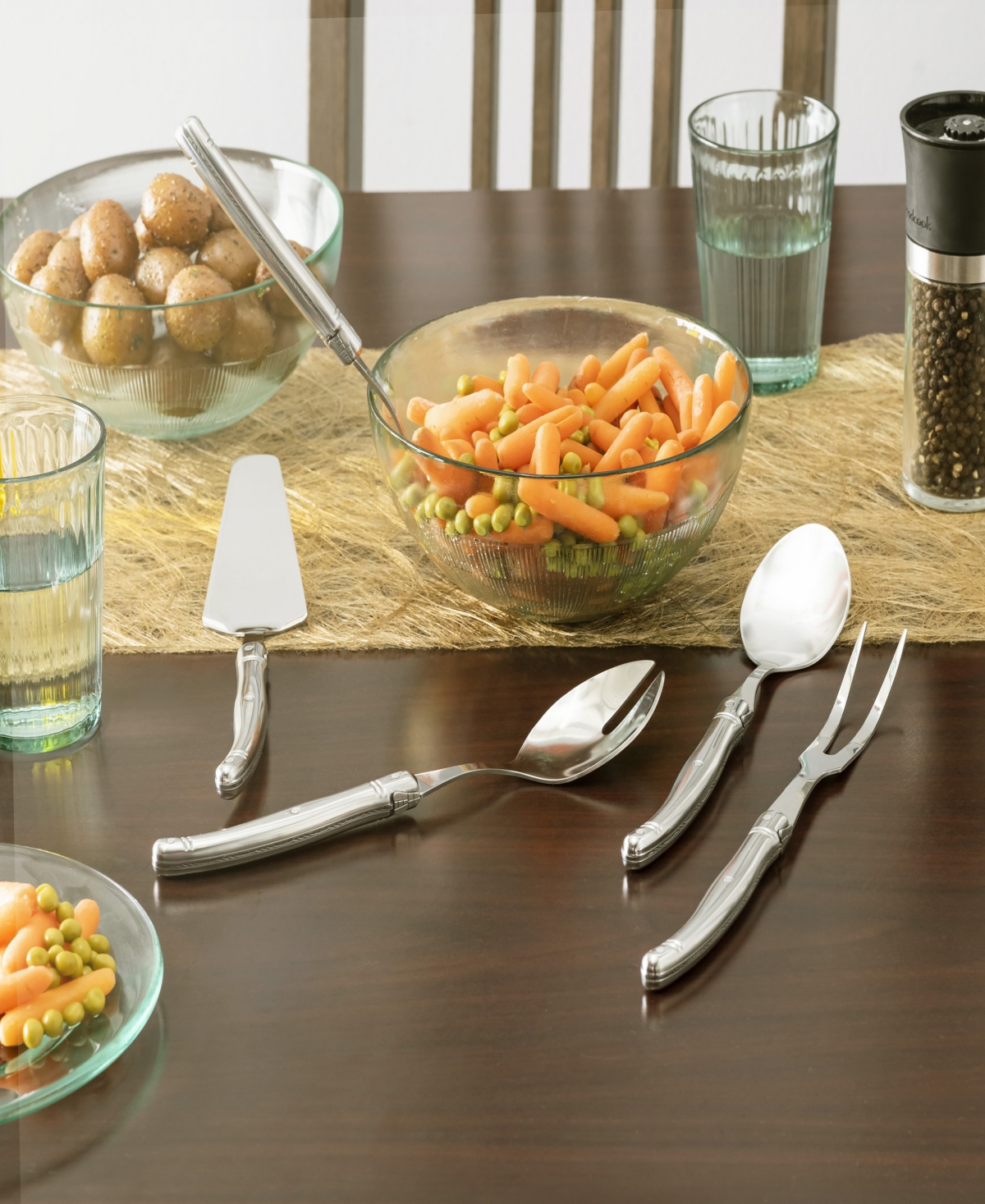 French Home Laguiole 5 Piece Hostess Set - Silver-Tone