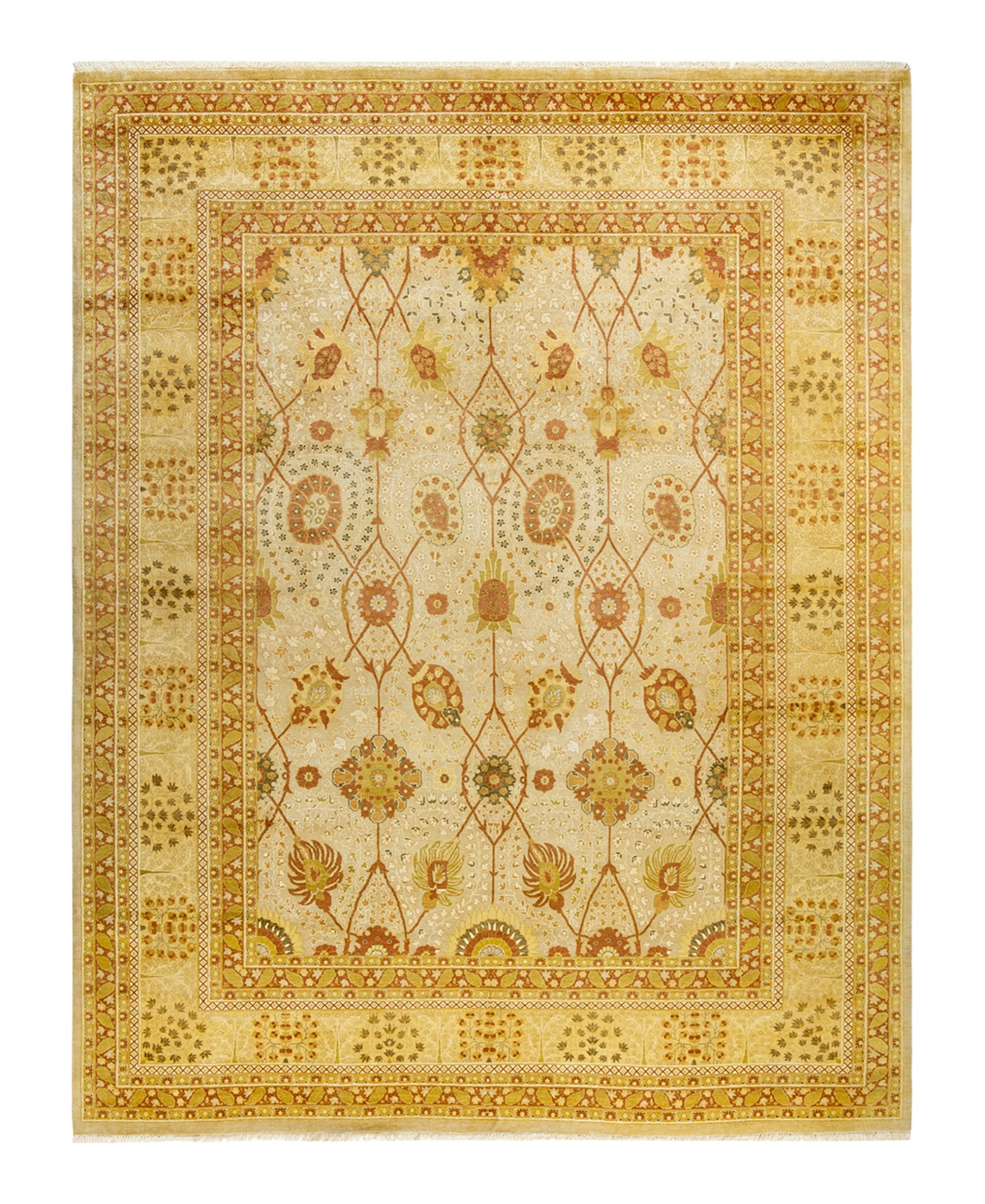 Closeout! Adorn Hand Woven Rugs Mogul M1346 9'5in x 12'2in Area Rug - Ivory